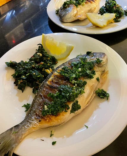 Whole sea bream 