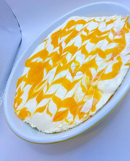 No Churn Peach Ice Cream