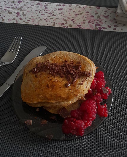 healthy easy banana pancakes🥞