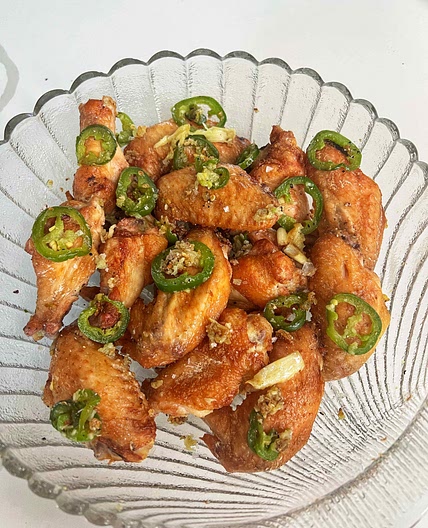 Jalapeno Garlic Wings — Angiela Eats 