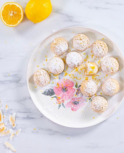 No-bake Lemon Wedding Cookies