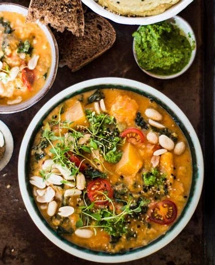 African Butternut Squash, Lentil & Peanut Stew