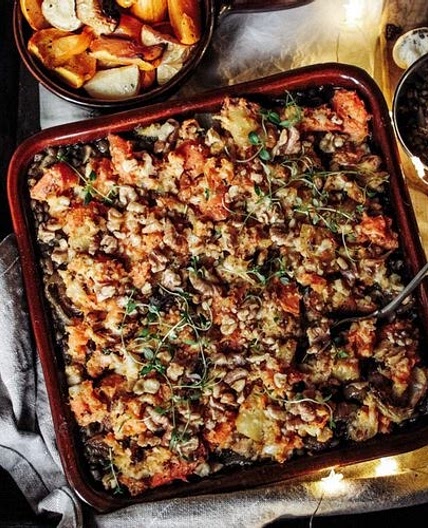 The Ultimate Winter Lentil & Roast Veg Bake