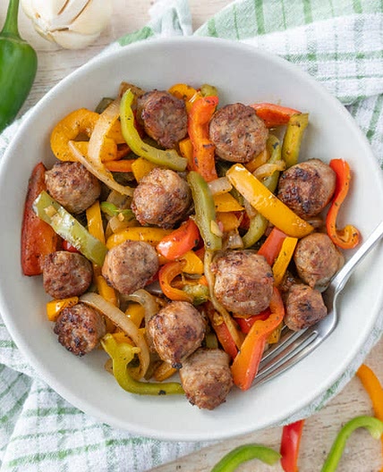 Italian Sausage & Mixed Pepper Skillet