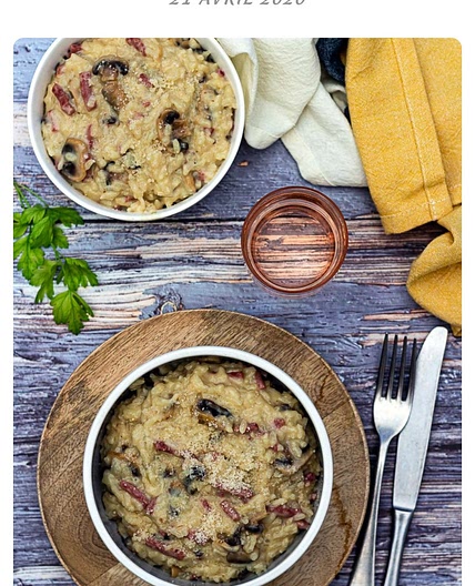 Risotto façon carbonara au Cookeo (ou sans)