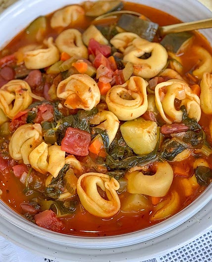 Five Cheese Tortellini soup