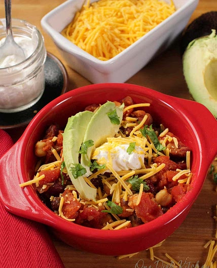 Vegetarian Chili For One