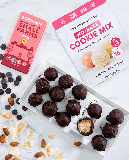 No-bake Almond Joy Keto Cookies