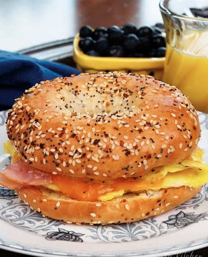 Breakfast Bagel For One