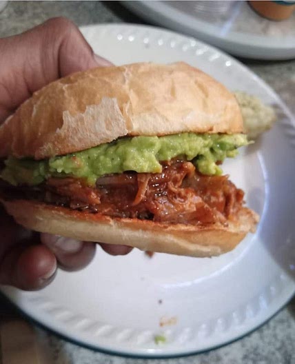 BBQ Beef Sliders w/ a Spicy Gauc.