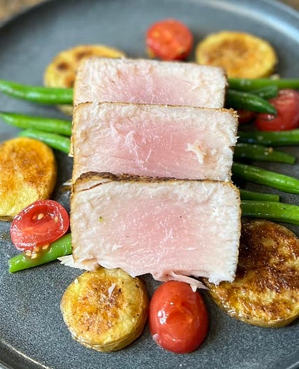 Pan Seared Opah Nicoise Salad