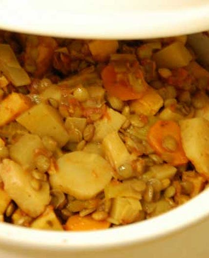 Winter Lentil And Vegetable Casserole Recipe
