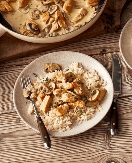 Putengeschnetzeltes mit Pilzen