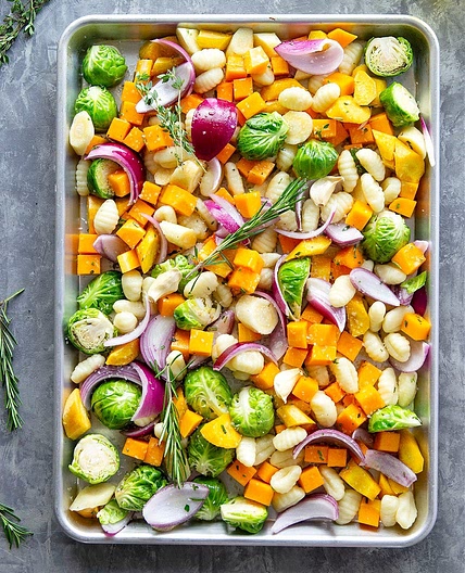 Sheet Pan Gnocchi with Harvest Vegetables