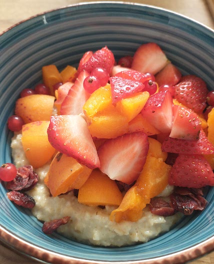 Porridge fruits frais