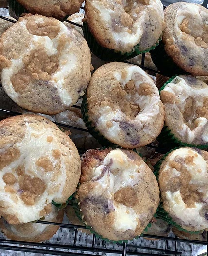 Blueberry Cream Cheese Muffins
