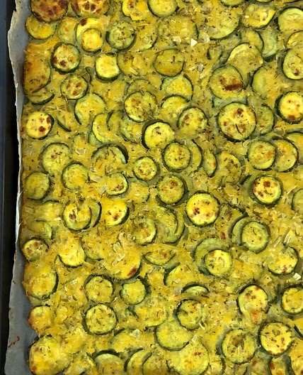 CRISPY ZUCCHINI FOCACCIA (SCARPACCIA)