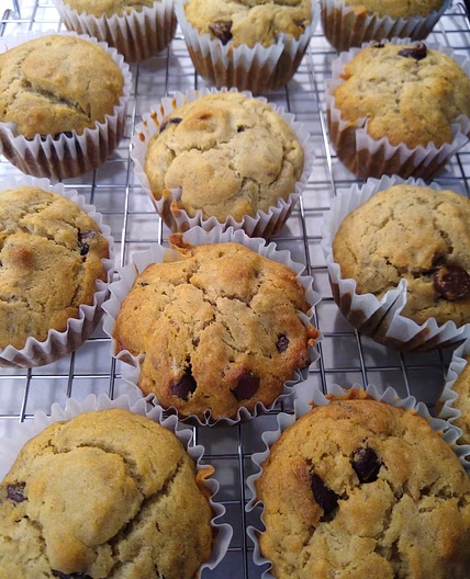 Banana Chocolate Chip Muffins GFDF