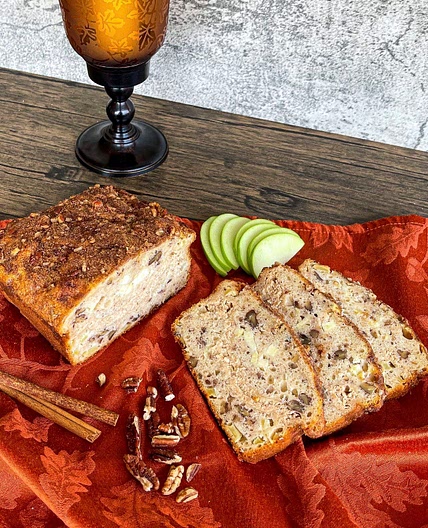 Cinnamon Cheesecake Stuffed Apple Bread