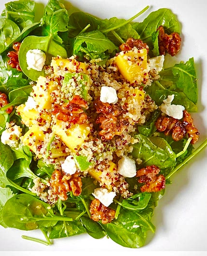 Spinach, Pineapple & Quinoa Salad