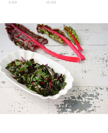 Sautéed Swiss chard 