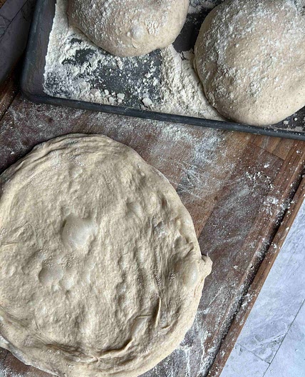 Sourfaux Pizza Dough (uses yeast)