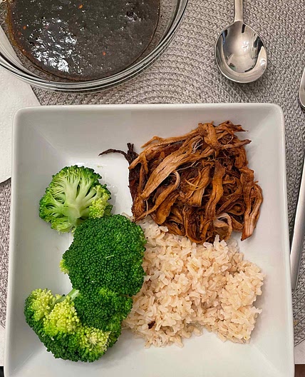 Slow Cooker Honey-Soy Braised Pork With Lime and Ginger