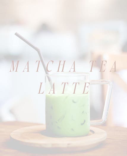 Matcha Tea Latte — Neu by Nicole