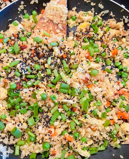Cauliflower fried rice 