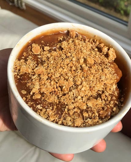 biscoff baked oats 327cal