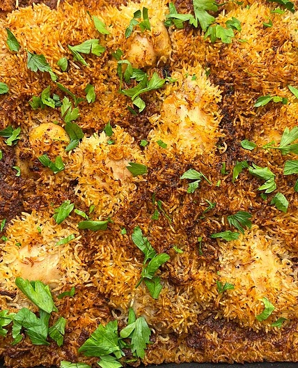 Baharat Baked Chicken and Rice! 🥘