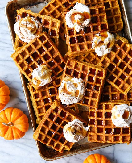 Pumpkin Spice Waffles