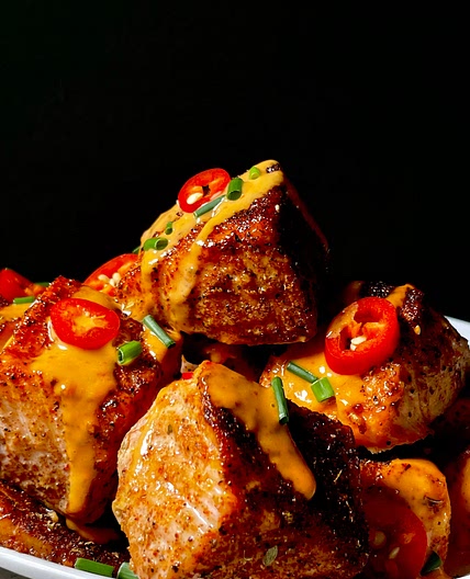 Firecracker “Bang Bang” Salmon Bites
