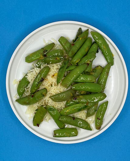 Sautéed Snap Peas with Chile and Mint — Tossed