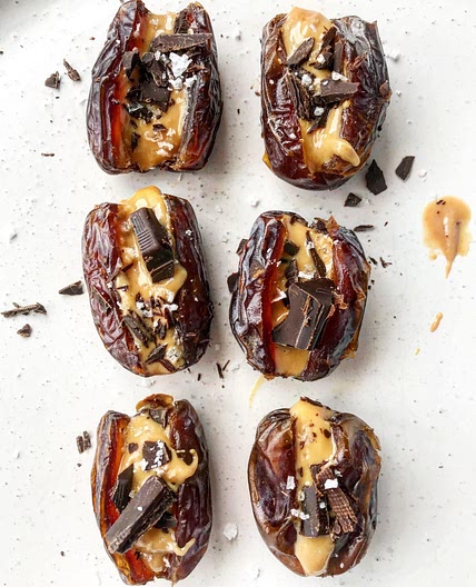Peanut Butter Stuffed Medjool Dates