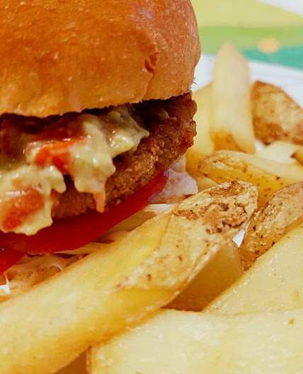 Salmon burger