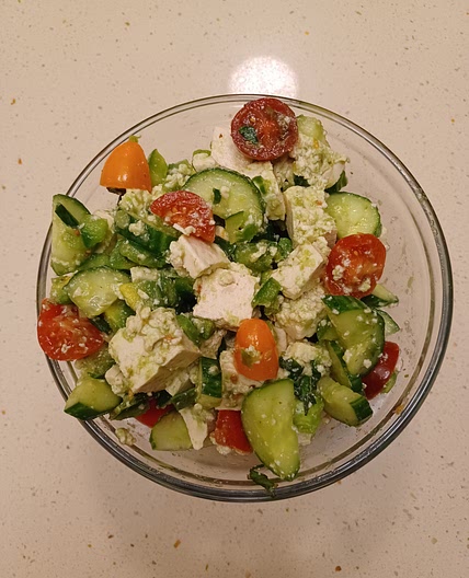 Tasty chopped salad