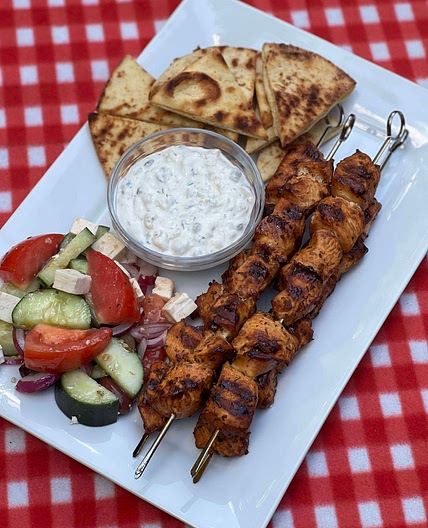 Grilled Greek Kabos 