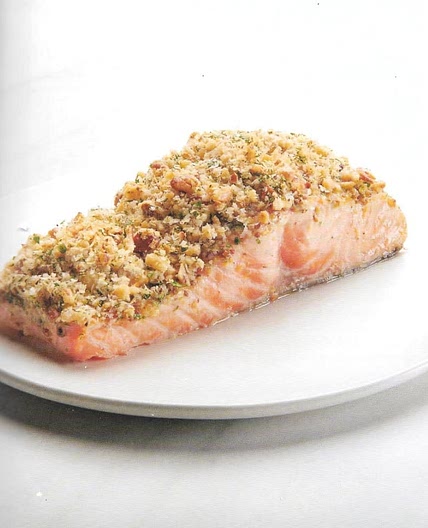 Parmesan & Nut Crusted Salmon