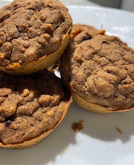 Pumpkin Spice Chocolate Chip Muffins