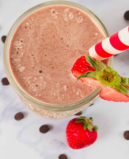 Strawberry banana smoothie 