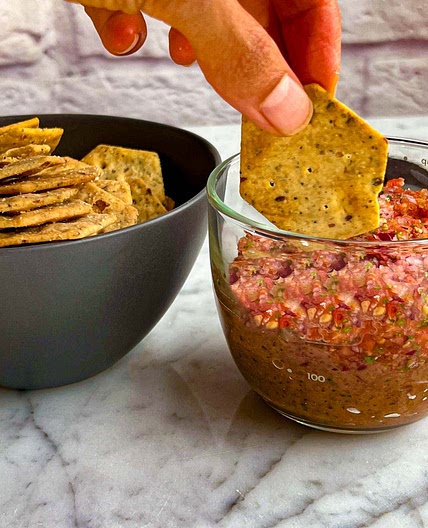 Chipotle Black Bean Dip with Pico de Gallo