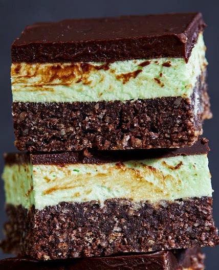 Choc-Mint Nanaimo bars