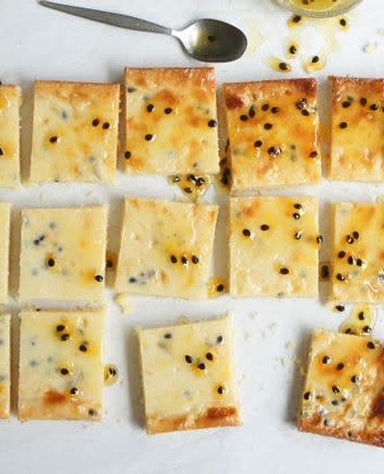Passionfruit slice