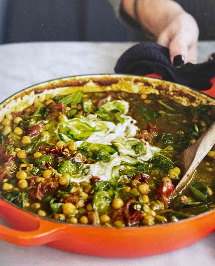 Spinach & chickpea curry