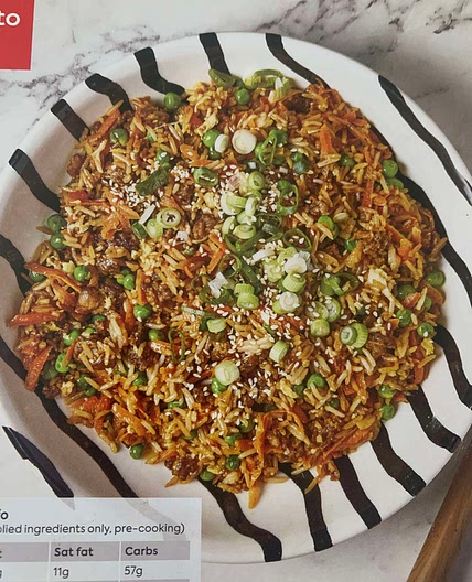 Meat & egg fried rice 