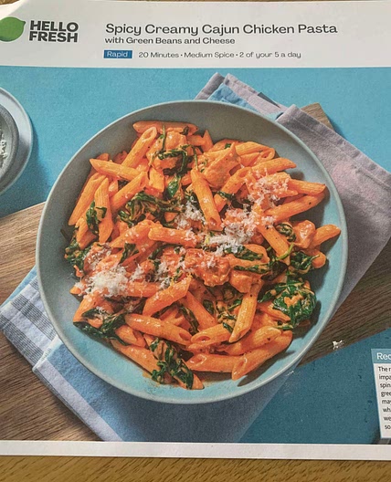 Spicy Creamy Cajun Chicken pasta 