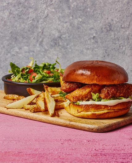 Crispy Soy Free Worcestershire  Burgers