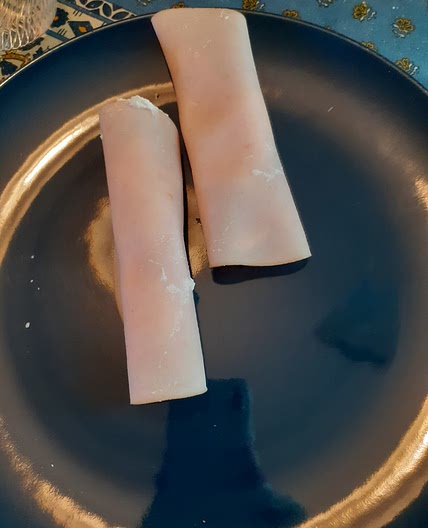 Rouleaux de dinde avec fromage