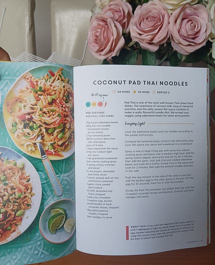 Coconut pad Thai noodles